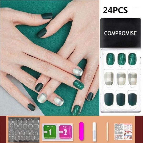 24/30pcs acrylic short tips full cover false nails 2021 nail art kit press on manicure tool1, Red;gold
24/30pcs acrylic short tips full cover false nails 2021 nail art kit press on manicure tool1, Red;gold