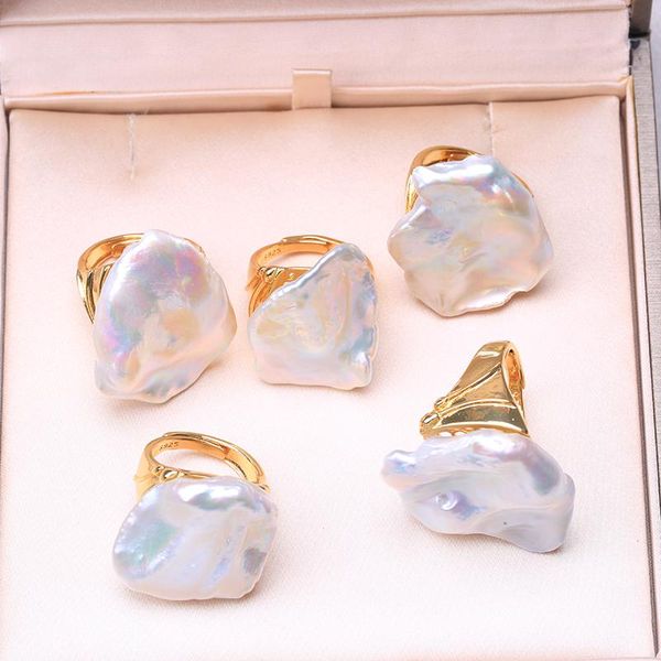 cluster rings baroqueonly natural freshwater baroque pearl ring retro style 925 sterling silver gold irregular shaped square rfe, Golden;silver
cluster rings baroqueonly natural freshwater baroque pearl ring retro style 925 sterling silver gold irregular shaped square rfe, Golden;silver