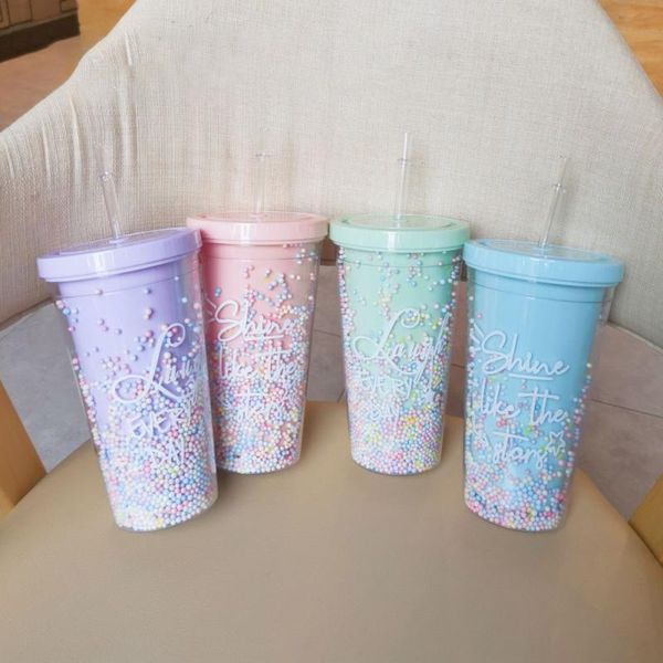 mugs summer cold drink juice portable plastic cup rainbow bubble straw girl heart ins high-value student water with lid
mugs summer cold drink juice portable plastic cup rainbow bubble straw girl heart ins high-value student water with lid