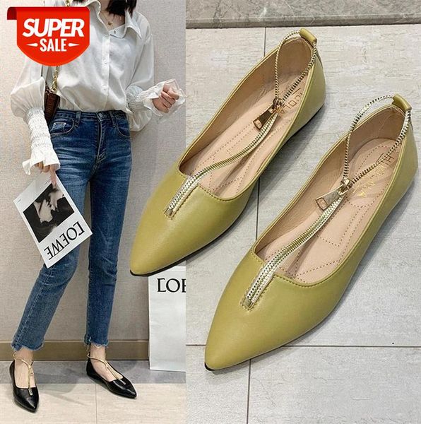 2020 new spring fashion leather zip flats design pointed toe all match casual shoes women flat heel #3e9i
2020 new spring fashion leather zip flats design pointed toe all match casual shoes women flat heel #3e9i