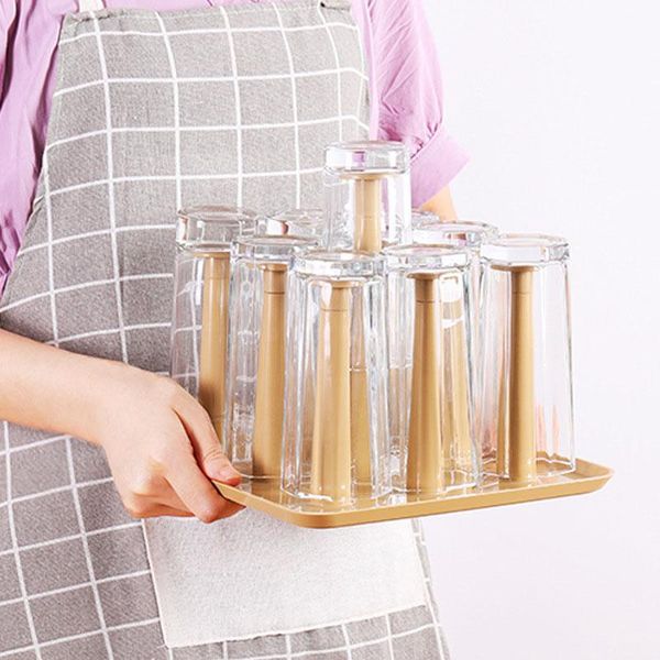 kitchen storage & organization nordic glass cup drain rack holder square heightened non-slip teacup accessories household eco friendly
kitchen storage & organization nordic glass cup drain rack holder square heightened non-slip teacup accessories household eco friendly