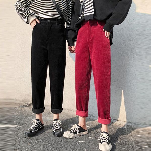 women's pants & capris autumn winter corduroy casual women high waist warm loose female long trousers pantalon mujer plus size, Black;white
women's pants & capris autumn winter corduroy casual women high waist warm loose female long trousers pantalon mujer plus size, Black;white