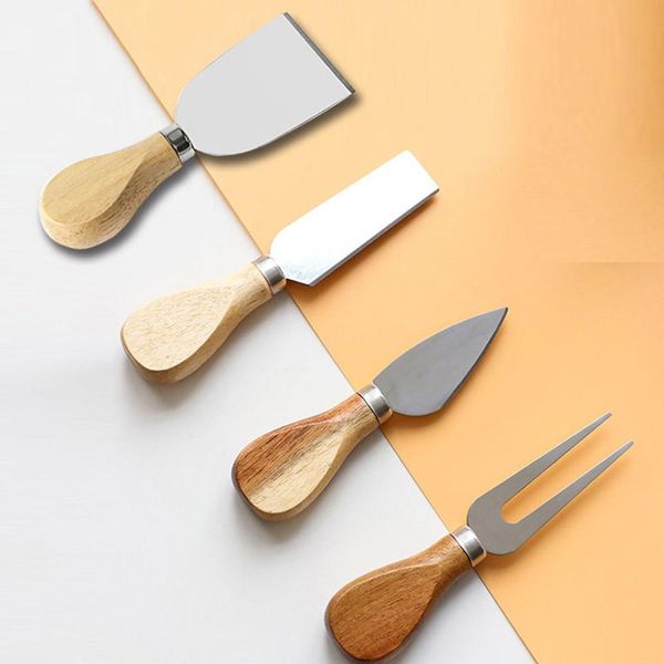 creative 4pcs/set cheese knife fruits forks with wooden handle household desserts breads forks creative tableware
creative 4pcs/set cheese knife fruits forks with wooden handle household desserts breads forks creative tableware