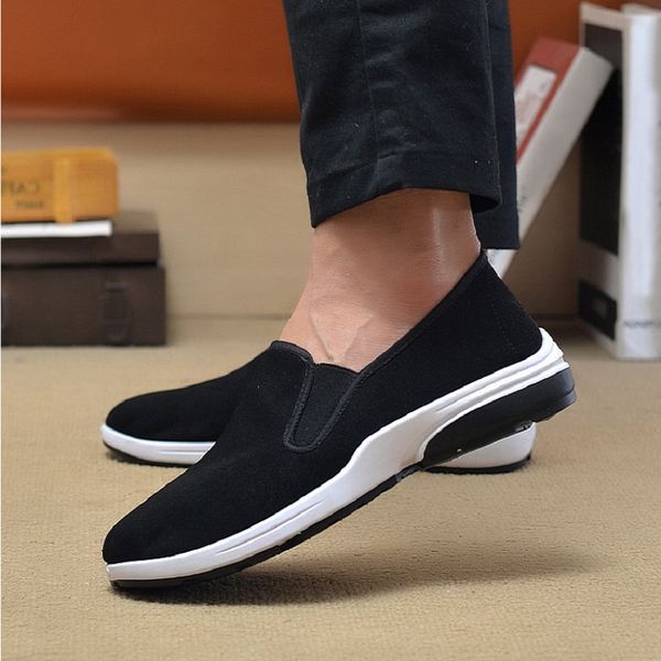 

running men light black white shoes breathable comfortable mens trainers canvas skateboard shoe sports sneakers runners size 40-45960 s