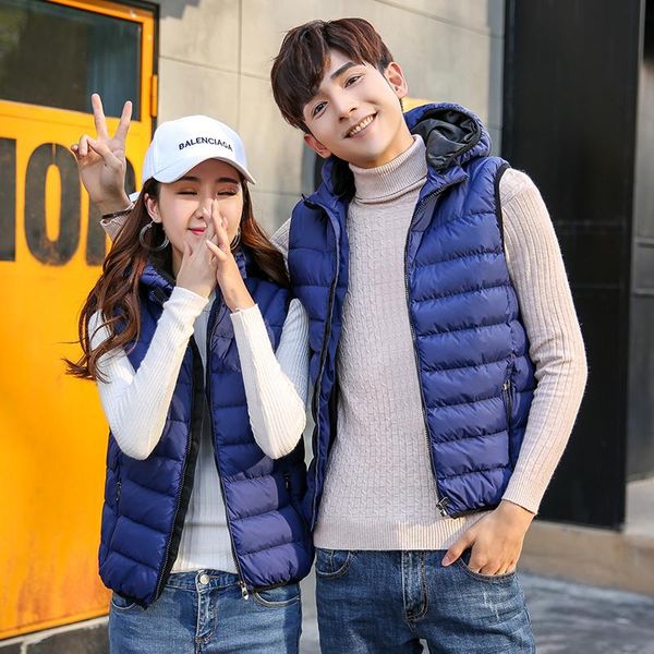 men winter coat vests vest jacket couple warm sleeveless casual waistcoat cotton hooded coatmen's men's, Black;white
men winter coat vests vest jacket couple warm sleeveless casual waistcoat cotton hooded coatmen's men's, Black;white