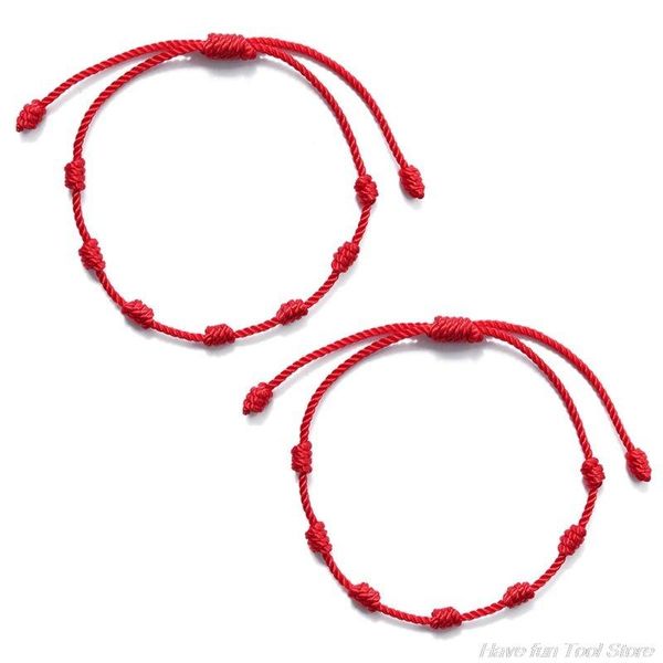 2pcs 7 knots red string bracelet for protection evil eye good luck amulet success and prosperity friendship m02 21 party favor
2pcs 7 knots red string bracelet for protection evil eye good luck amulet success and prosperity friendship m02 21 party favor