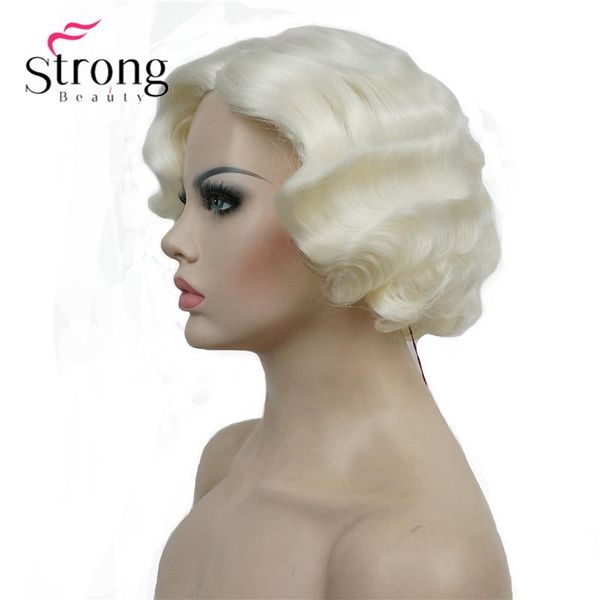 synthetic wigs strongbeauty 1920's flappers short finger wave light blonde full wig, Black
synthetic wigs strongbeauty 1920's flappers short finger wave light blonde full wig, Black
