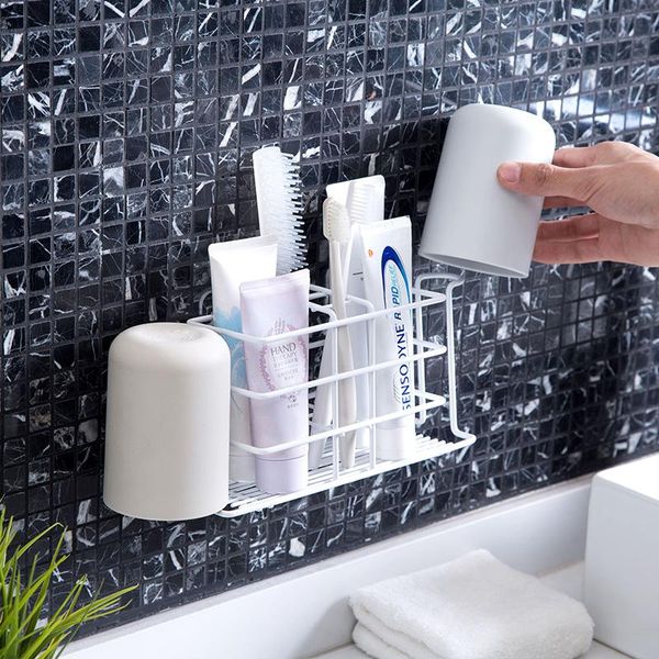 bath accessory set durable iron bathroom storage rack toothbrush shelf simple style wall hanging holder organizer
bath accessory set durable iron bathroom storage rack toothbrush shelf simple style wall hanging holder organizer