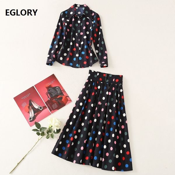 skirts spring summer skirt suits & sets women polka dot print shirt+large swing long skirt set 2 piece suits, Black
skirts spring summer skirt suits & sets women polka dot print shirt+large swing long skirt set 2 piece suits, Black