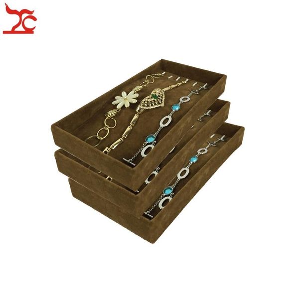 jewelry pouches, bags 3pcs 11*22*3cm display tray metal hook pendant holder brown velvet chain bracelet anklet necklace storage, Pink;blue
jewelry pouches, bags 3pcs 11*22*3cm display tray metal hook pendant holder brown velvet chain bracelet anklet necklace storage, Pink;blue