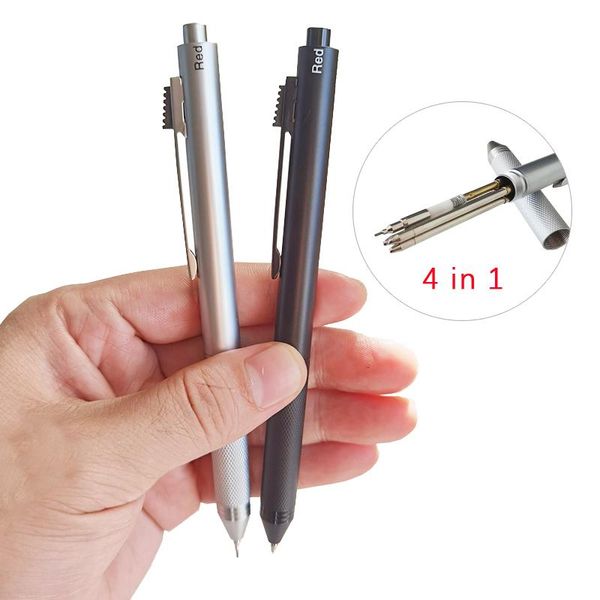 ballpoint pens 4 in 1 multicolor metal 3 colors ball pen automatic pencil for school office writing supplies stationery gifts, Blue;orange
ballpoint pens 4 in 1 multicolor metal 3 colors ball pen automatic pencil for school office writing supplies stationery gifts, Blue;orange