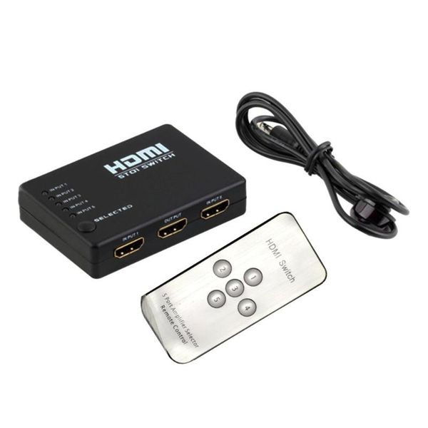 audio cables & connectors portable 5 in 1 1.4 version 1080p switch switcher hd video support splitter with remote control
audio cables & connectors portable 5 in 1 1.4 version 1080p switch switcher hd video support splitter with remote control