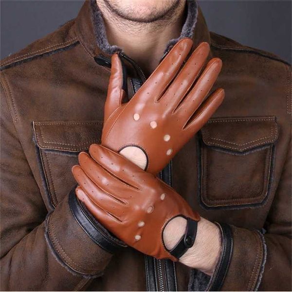stylish women genuine leather thin gloves female full finger pure sheerkin driving locomotive luvas guantes mujer yellow/black 211124, Blue;gray
stylish women genuine leather thin gloves female full finger pure sheerkin driving locomotive luvas guantes mujer yellow/black 211124, Blue;gray
