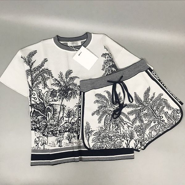 512 2021 spring summer brand same style two pieces sets crew neck empire short sleeve meiyi, White
512 2021 spring summer brand same style two pieces sets crew neck empire short sleeve meiyi, White