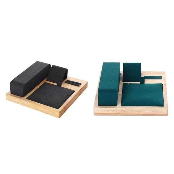 jewelry pouches, bags 2pcs bamboo wood display tray set earrings necklace counter stand,black & green, Pink;blue
jewelry pouches, bags 2pcs bamboo wood display tray set earrings necklace counter stand,black & green, Pink;blue