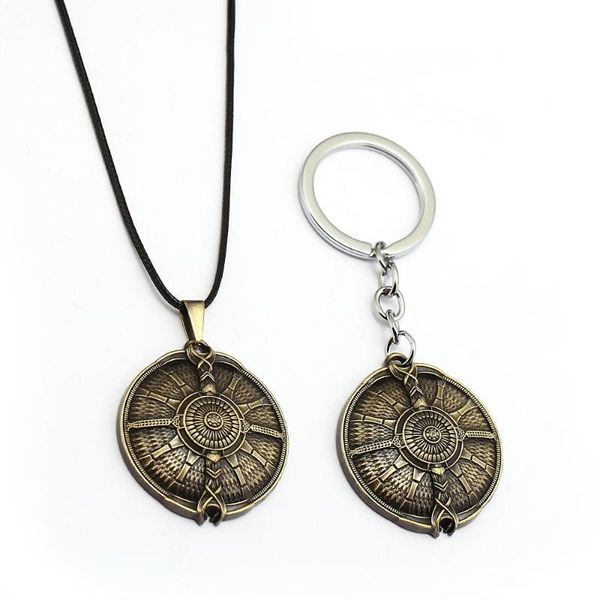 keychains julies 12pcs/lot wholesale game god of war antique bronze kratos shield necklace women men jewelry colar, Silver
keychains julies 12pcs/lot wholesale game god of war antique bronze kratos shield necklace women men jewelry colar, Silver