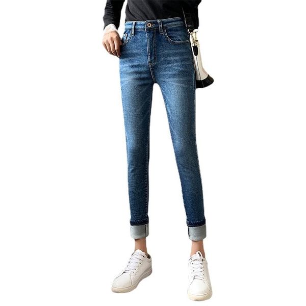 women's jeans winter thick plus velvet women high waist skinny simple fleece warm slim fit stretch ladies casual denim pencil pants, Blue
women's jeans winter thick plus velvet women high waist skinny simple fleece warm slim fit stretch ladies casual denim pencil pants, Blue