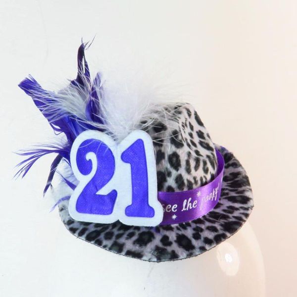 party hats 2021 fashion zebra mini fedora hat on hair clips glitter 21 30 40 50 birthday anniversary novelties ribbon feather decoration
party hats 2021 fashion zebra mini fedora hat on hair clips glitter 21 30 40 50 birthday anniversary novelties ribbon feather decoration