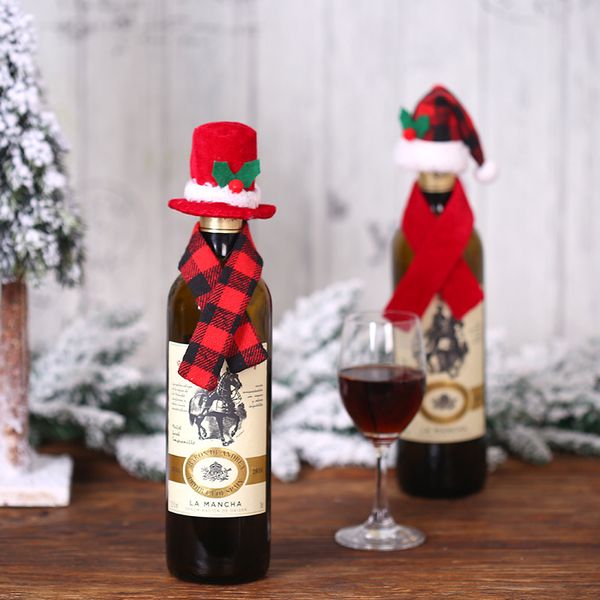 christmas creative decorations scarf hat two-piece suit red wine bottle set l restaurant decoration dress up supplies cute hat
christmas creative decorations scarf hat two-piece suit red wine bottle set l restaurant decoration dress up supplies cute hat
