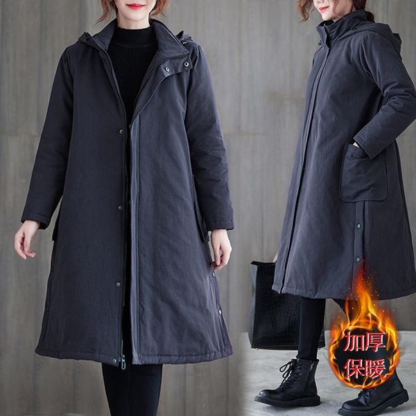 leather winter extra large size women's clothes long cotton padded casual thickened parka jacket y1018 vma4, Black
leather winter extra large size women's clothes long cotton padded casual thickened parka jacket y1018 vma4, Black