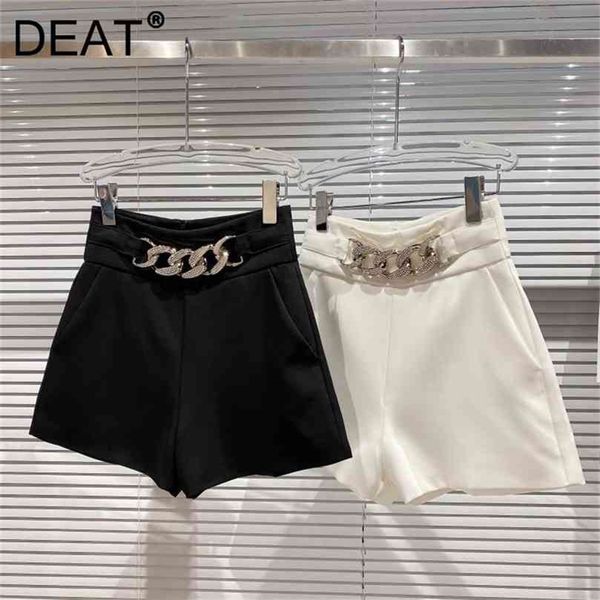 deat spring solid color slim high waist king metal chain design fashion shorts women mz139 210722, Black
deat spring solid color slim high waist king metal chain design fashion shorts women mz139 210722, Black