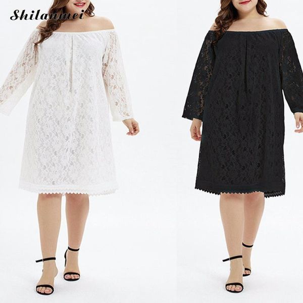 casual dresses plus size summer lace midi dress women 2021 off shoulder slash neck long sleeve elegant loose 3xl, Black;gray
casual dresses plus size summer lace midi dress women 2021 off shoulder slash neck long sleeve elegant loose 3xl, Black;gray