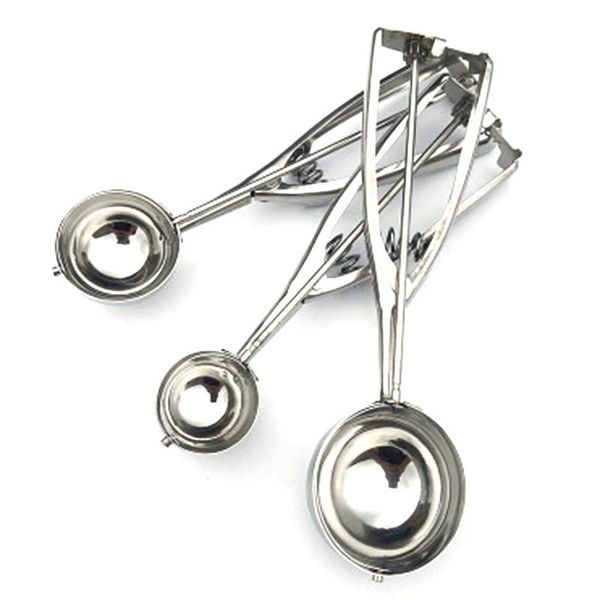 spoons 3pcs/set ice cream scoop stainless steel dessert spoon watermelon mash potato cookies dough disher useful kitchen tools
spoons 3pcs/set ice cream scoop stainless steel dessert spoon watermelon mash potato cookies dough disher useful kitchen tools