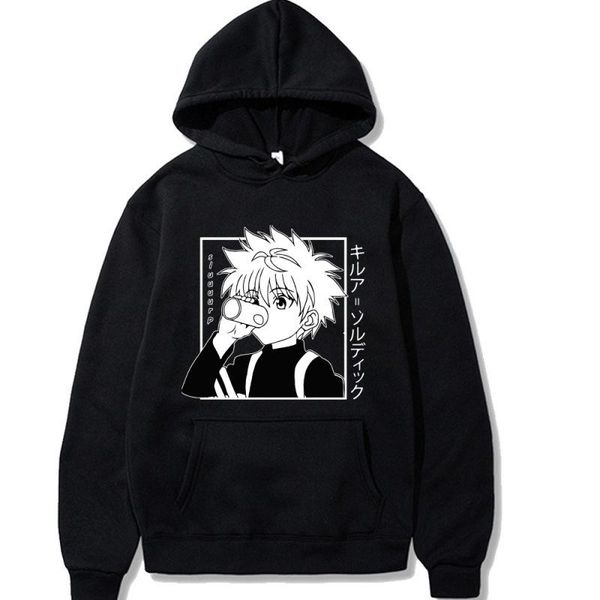 men's hoodies & sweatshirts japanese anime funny killua eyes hxh 2021 winter japan style x streetwear for women/men, Black
men's hoodies & sweatshirts japanese anime funny killua eyes hxh 2021 winter japan style x streetwear for women/men, Black