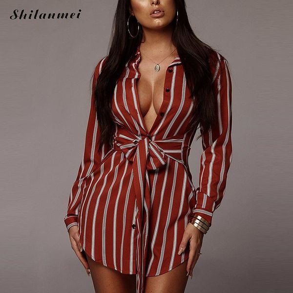 casual dresses striped long sleeve shirt dress 2021 summer autumn deep v-neck mini women elegant red a-line party robe, Black;gray
casual dresses striped long sleeve shirt dress 2021 summer autumn deep v-neck mini women elegant red a-line party robe, Black;gray