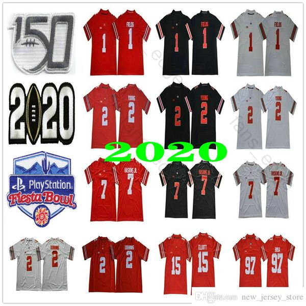 2020th college football wear ohio state buckeyes justin fields jersey osu playoff #1 #2 chase young jk dobbins 15 elliott nick bosa master t, Black
2020th college football wear ohio state buckeyes justin fields jersey osu playoff #1 #2 chase young jk dobbins 15 elliott nick bosa master t, Black