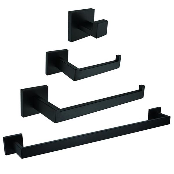 bath accessory set black painting bathroom hardware 304 stainless steel wall mounted products
bath accessory set black painting bathroom hardware 304 stainless steel wall mounted products