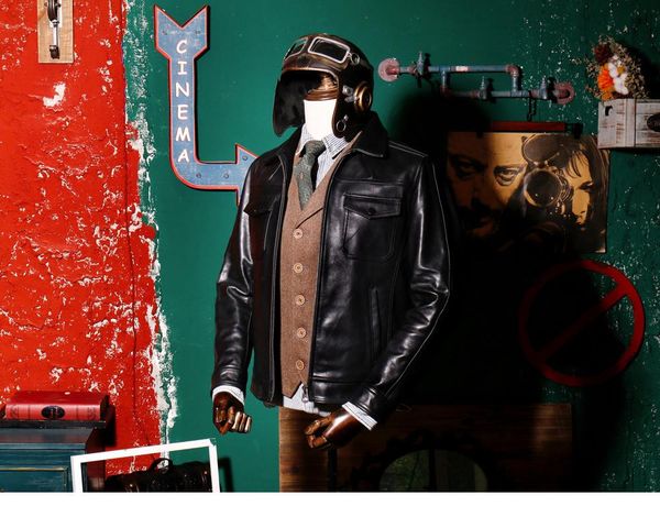 men's leather & faux 1.2mm .denmark yrcowhide jacket.quality thick genuine coat.mens black classic casual clothes.
men's leather & faux 1.2mm .denmark yrcowhide jacket.quality thick genuine coat.mens black classic casual clothes.
