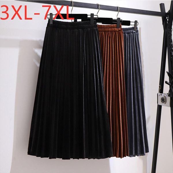 autumn winter plus size long womens skirts large casual loose a line pleuche pleated 3xl 4xl 5xl 6xl 7xl, Black
autumn winter plus size long womens skirts large casual loose a line pleuche pleated 3xl 4xl 5xl 6xl 7xl, Black
