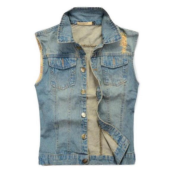 men's vests summer style denim vest slim men outerwear coats fashion hole sleeveless for big size 5xl, Black;white
men's vests summer style denim vest slim men outerwear coats fashion hole sleeveless for big size 5xl, Black;white