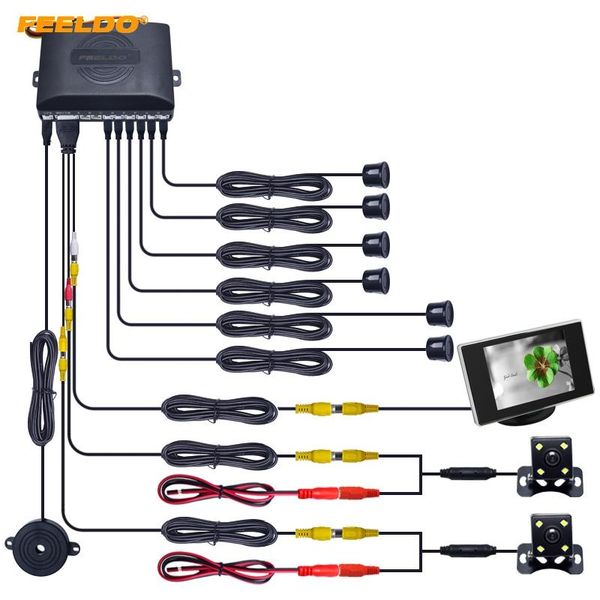 car rear view cameras& parking sensors feeldo 1set 6 front&rear dual sensor system +monitor+ccd camera #ct-4447
car rear view cameras& parking sensors feeldo 1set 6 front&rear dual sensor system +monitor+ccd camera #ct-4447