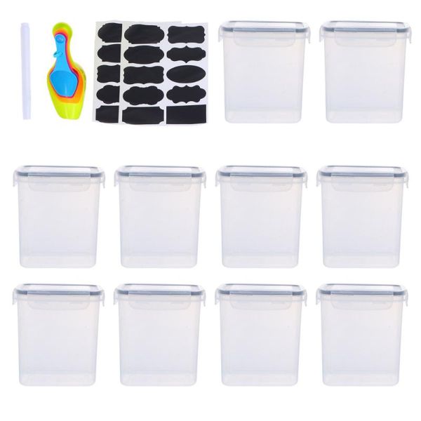 storage bottles & jars 1set sealed cereal jar with lid simple kitchen dried food holder
storage bottles & jars 1set sealed cereal jar with lid simple kitchen dried food holder