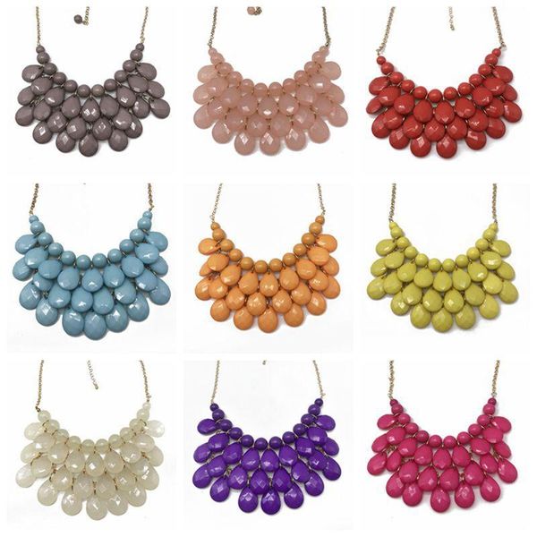 pendant necklaces vintage short chain necklace water drop candy color accessories mutilayers wellmade jewelry for women, Silver
pendant necklaces vintage short chain necklace water drop candy color accessories mutilayers wellmade jewelry for women, Silver