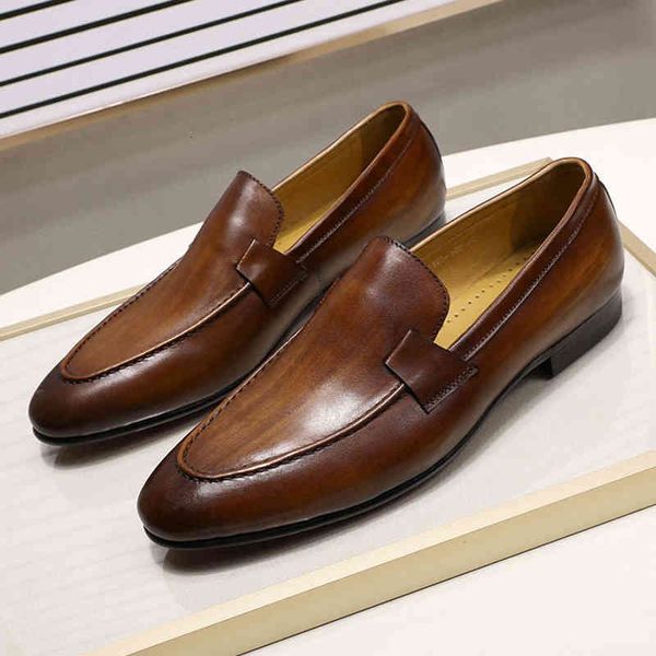 dress shoes autumn summer style mens loafers for wedding party dance black brown genuine leather slip on men's casual business 9lov
dress shoes autumn summer style mens loafers for wedding party dance black brown genuine leather slip on men's casual business 9lov