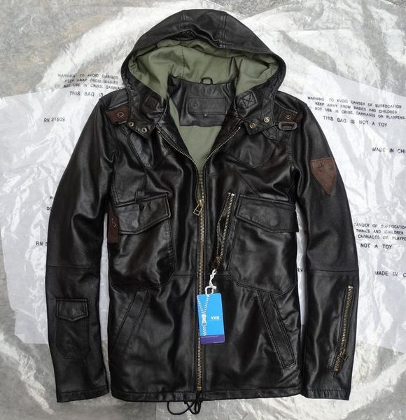 men's leather & faux genuine star jacket classic hooded military long italian lambskin arrow camouflage coat motorcycle big size 5xl, Black
men's leather & faux genuine star jacket classic hooded military long italian lambskin arrow camouflage coat motorcycle big size 5xl, Black