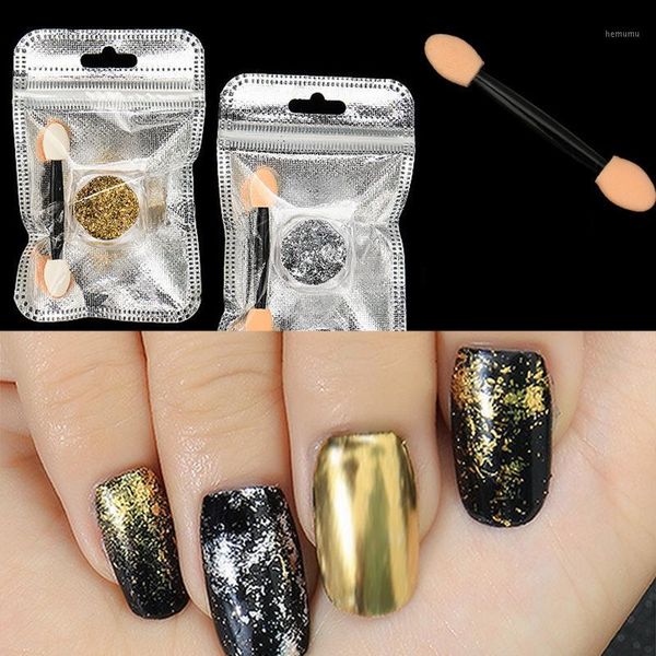 box nail art flake powder gold /silver mirror effect glitter flakes with 2pcs brush diy tips decoration x1pcs1, Silver;gold
box nail art flake powder gold /silver mirror effect glitter flakes with 2pcs brush diy tips decoration x1pcs1, Silver;gold