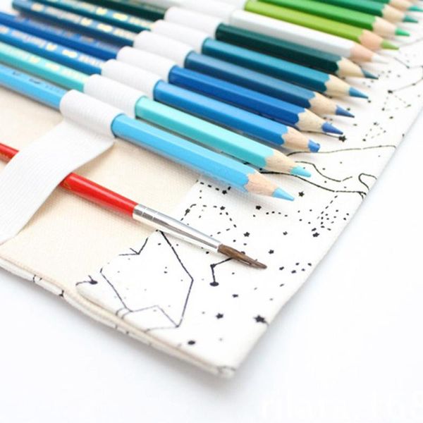 pencil bags simple and portable 36/48/72 holes big constellation case canvas roll pouch pencilcase sketch brush pen bag tools
pencil bags simple and portable 36/48/72 holes big constellation case canvas roll pouch pencilcase sketch brush pen bag tools