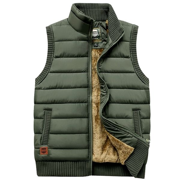 brand thicken winter men's vest zipper coat warm sleeveless jacket casual fleece male army green waistcoat black 210923, Black;white
brand thicken winter men's vest zipper coat warm sleeveless jacket casual fleece male army green waistcoat black 210923, Black;white