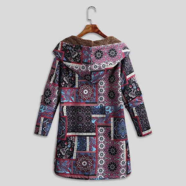 women's down & parkas versear women vintage loose hooded coat floral printed fleeces lining buttoned plus size winter warm parka casual, Black
women's down & parkas versear women vintage loose hooded coat floral printed fleeces lining buttoned plus size winter warm parka casual, Black