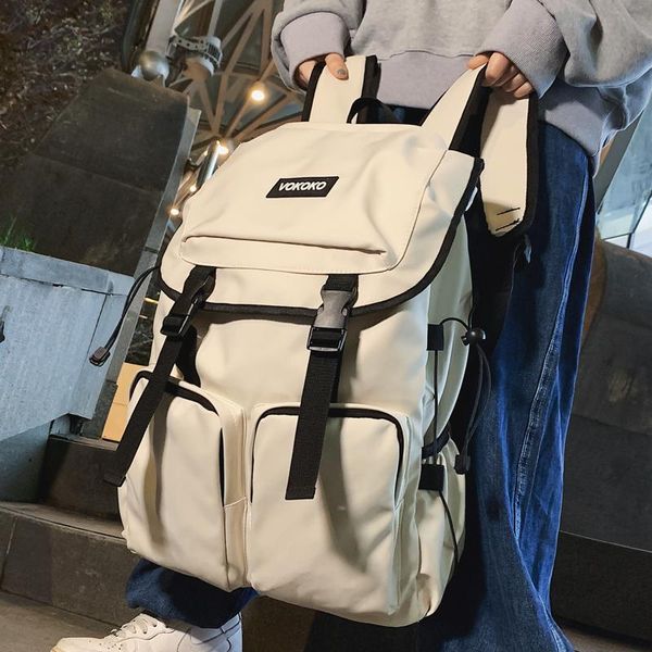 backpack large capacity trendy women college student waterproof nylon schoolbag for teenage girls boy man casual travel rucksack
backpack large capacity trendy women college student waterproof nylon schoolbag for teenage girls boy man casual travel rucksack