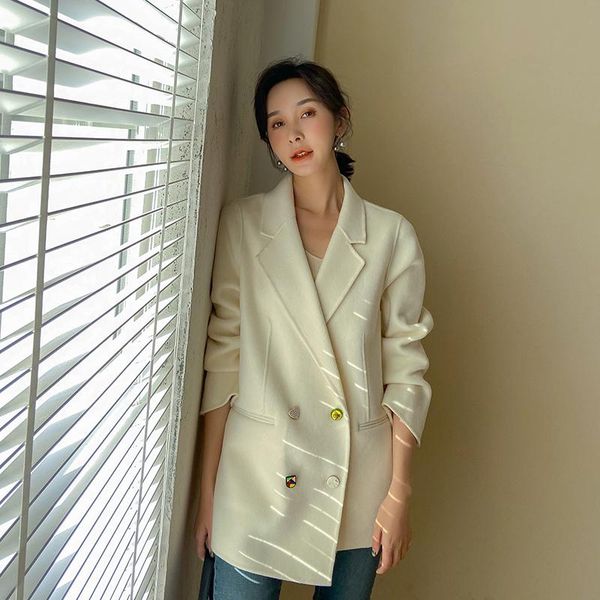 women's wool & blends 2021 spring autumn 100% coat female elegant ladies woolen jacket women korean vintage blend coats jackets hiver 9, Black
women's wool & blends 2021 spring autumn 100% coat female elegant ladies woolen jacket women korean vintage blend coats jackets hiver 9, Black