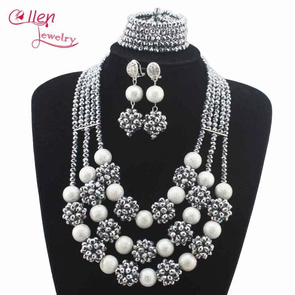 earrings & necklace 2021 crystal balls silver plated nigerian wedding jewellery african beads bridal jewelry sets w12823
earrings & necklace 2021 crystal balls silver plated nigerian wedding jewellery african beads bridal jewelry sets w12823