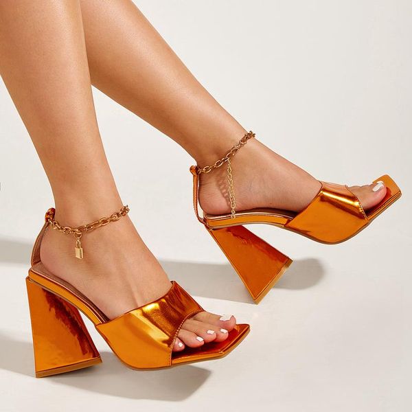 dress shoes summer women sandal fashion chain ankle strap peep toe mules square ladies high heel party pumps sandals, Black
dress shoes summer women sandal fashion chain ankle strap peep toe mules square ladies high heel party pumps sandals, Black