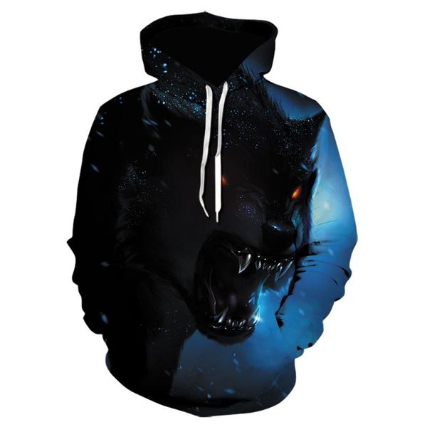 men's hoodies & sweatshirts fashion 3d wolf print hoodie / women's shiny sweatshirt harajuku, Black
men's hoodies & sweatshirts fashion 3d wolf print hoodie / women's shiny sweatshirt harajuku, Black