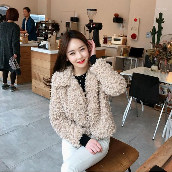 women's fur & faux 2021 coat fashion fluffy plush cropped coats winter ladies long sleeve loose jacket female overcoat c94, Black
women's fur & faux 2021 coat fashion fluffy plush cropped coats winter ladies long sleeve loose jacket female overcoat c94, Black