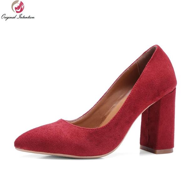 dress shoes original intention women pumps 2021 nice pointed toe square heels black pink red woman plus us size 3.5-13
dress shoes original intention women pumps 2021 nice pointed toe square heels black pink red woman plus us size 3.5-13